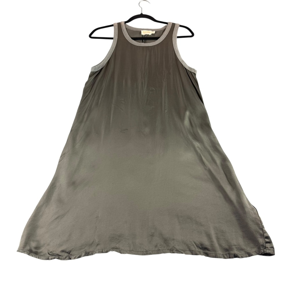 Nation LTD Olive Green Tank Dress Viscose‎ Blend Casual A-Line Mini Dress